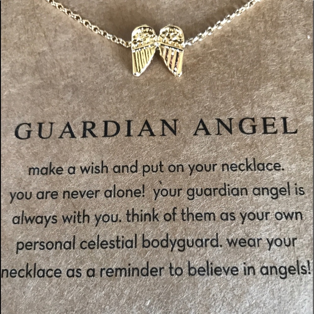 Guardian Angel necklace. NWOT, Costume jewelry